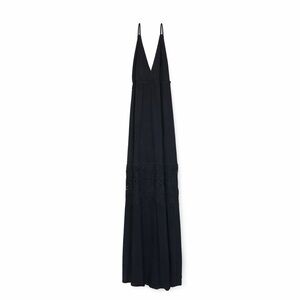 Black Halter Boho Maxi Dress